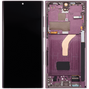 Pantalla OLED GENERICA con marco para Samsung Galaxy S22 Ultra 5G (Burgundy)