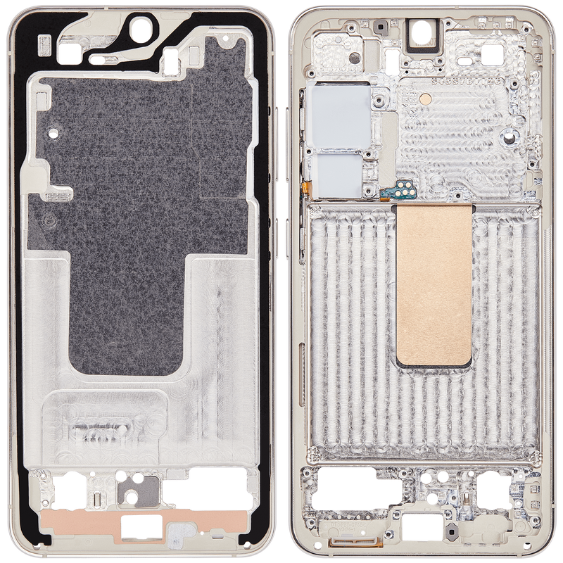 Marco central para Samsung Galaxy S23 5G (Version Internacional) (Crema)