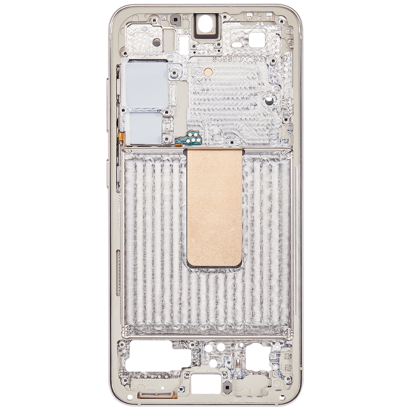 Marco central para Samsung Galaxy S23 5G (Version Internacional) (Crema)