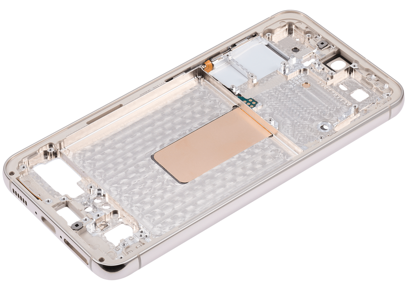 Marco central para Samsung Galaxy S23 5G (Version Internacional) (Crema)