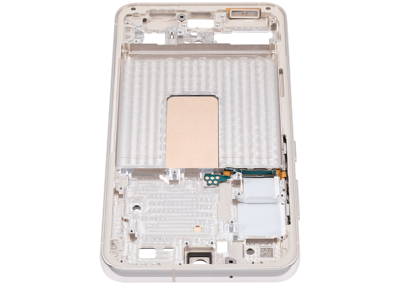 Marco central para Samsung Galaxy S23 5G (Version Internacional) (Crema)