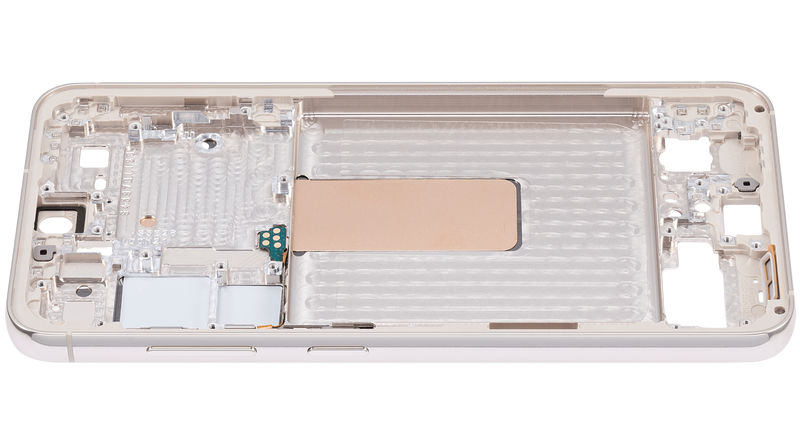 Marco central para Samsung Galaxy S23 5G (Version Internacional) (Crema)
