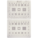 Stencil de Reballing para IC Chip Samsung Galaxy S22 / S22 Plus / S22 Ultra