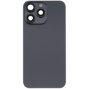 Tapa trasera para iPhone 15 Pro Max con placa, carga inalambrica NFC, MagSafe y flex de linterna (Negro Titanio)