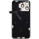 Tapa trasera para iPhone 15 Pro Max con placa, carga inalambrica NFC, MagSafe y flex de linterna (Negro Titanio)