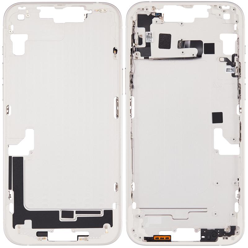 Carcasa media con boton de encendido y volumen para iPhone 14 Plus (Version internacional) (Starlight)