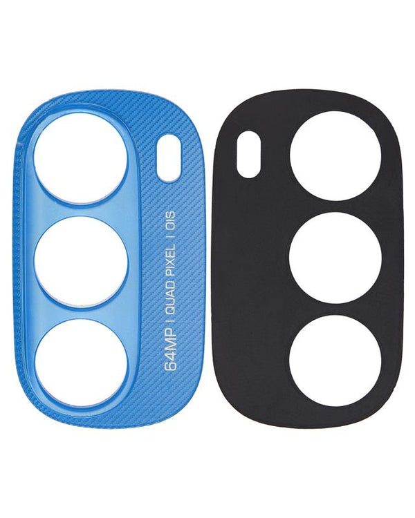 Soporte de lente de camara trasera para Motorola Moto G71 5G (XT2169-1 / 2022) (Azul Artico)