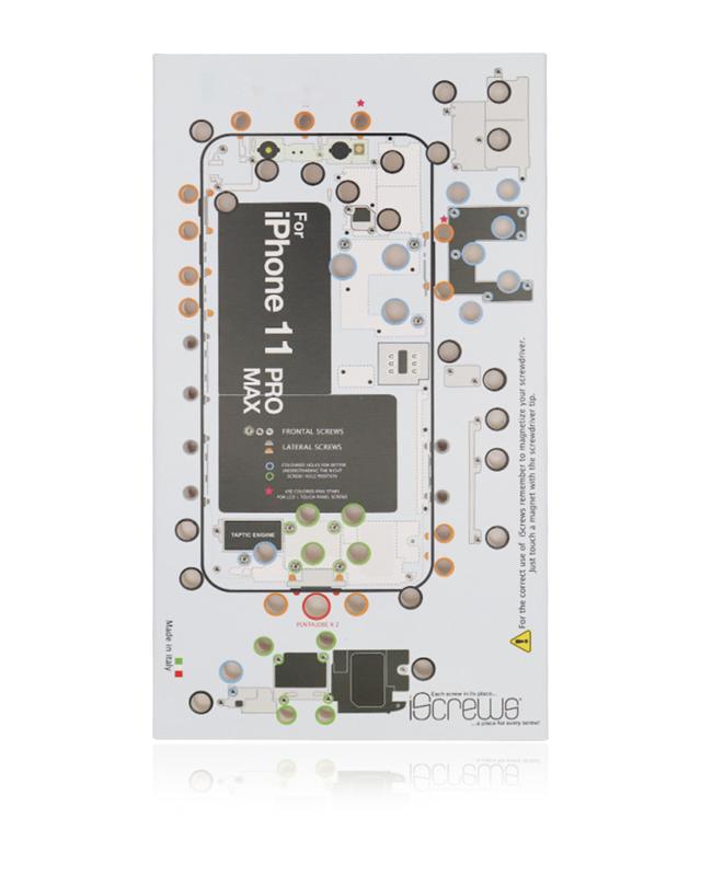 Tapete de posicionamiento iScrews para iPhone 11 Pro Max