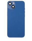 Tapa trasera para iPhone 13 con componentes pequeños pre-instalados (Versión Internacional) (Azul)
