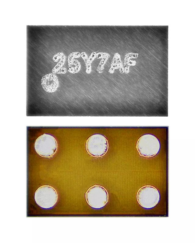 Circuito integrado convertidor Buck para MacBook varios modelos (PP3V3 & 5V: TPS22924BYZZR: 3.6V/2A: BGA-6 Pin)