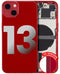 Tapa trasera para iPhone 13 con componentes pequeños pre-instalados (Versión US) (Original usada: Grado A) (Rojo)