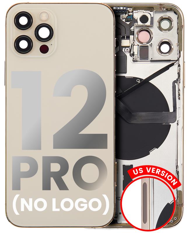 Tapa trasera para iPhone 12 Pro (Version US) sin logo (Dorado)