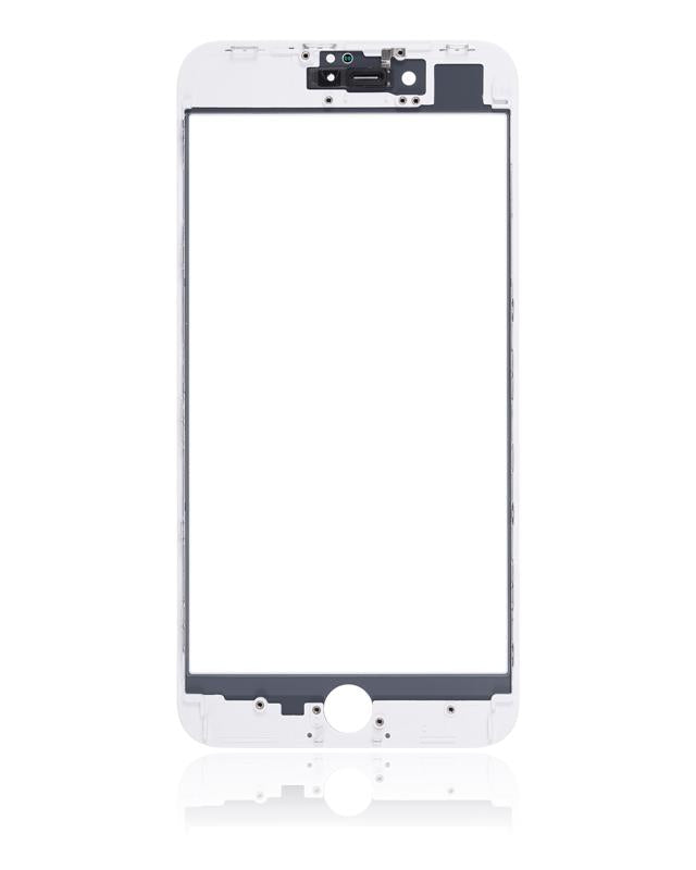 Vidrio frontal con marco y OCA pre-instalado para iPhone 8 Plus Blanco 2 unidades