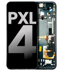 Pantalla OLED con marco para Google Pixel 4 (Usado original grado A) (Boton de encendido gris)