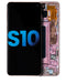 Pantalla LCD con marco para Samsung Galaxy S10 (sin sensor de huella) - Rosa Flamingo