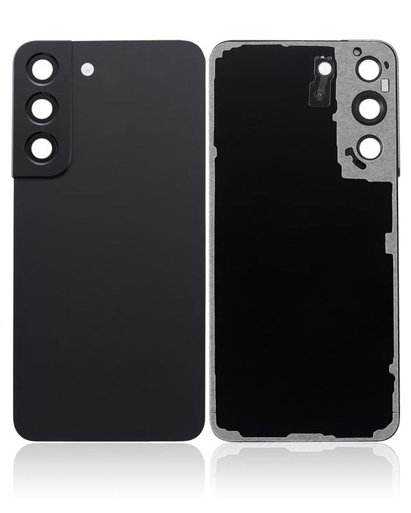 Tapa trasera con lente de camara para Samsung Galaxy S22 5G (Negro Fantasma)