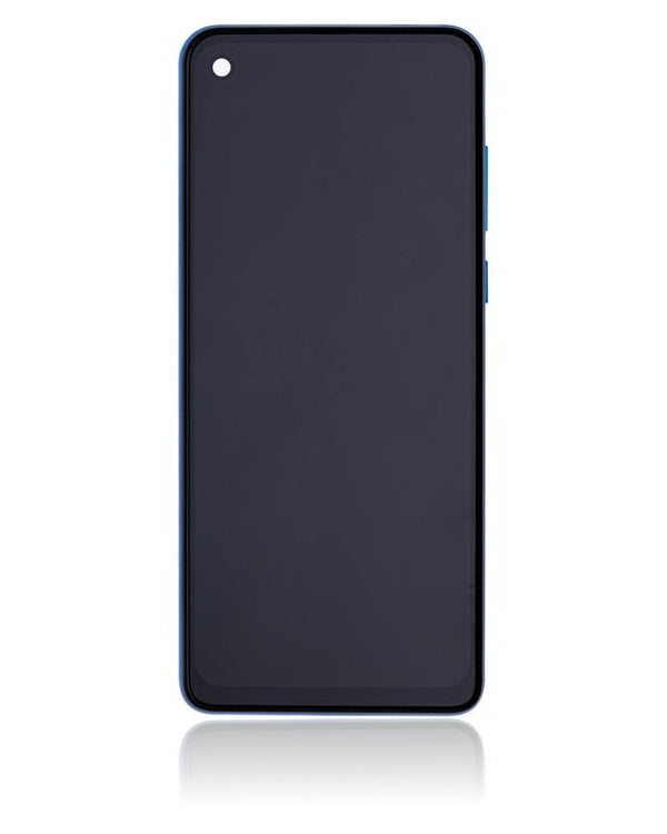 Pantalla LCD con marco para Motorola One Vision (XT1970 / 2019) / P50 (Reacondicionado) (Gradiente Zafiro)