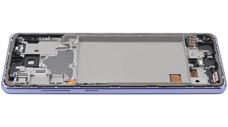 Pantalla OLED para Samsung A72 con marco (Awesome Violet)