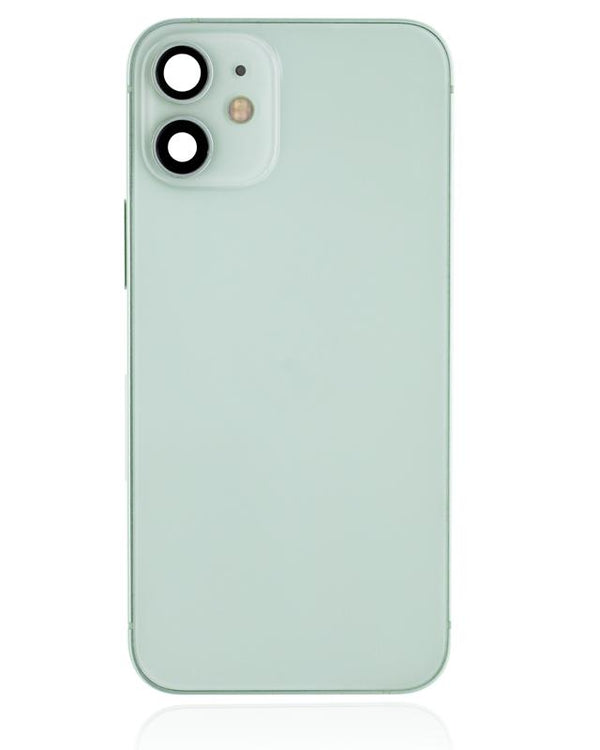 Tapa trasera para iPhone 12 Mini con componentes pequeños pre-instalados (Versión EEUU) (Usada original grado C) (Verde)
