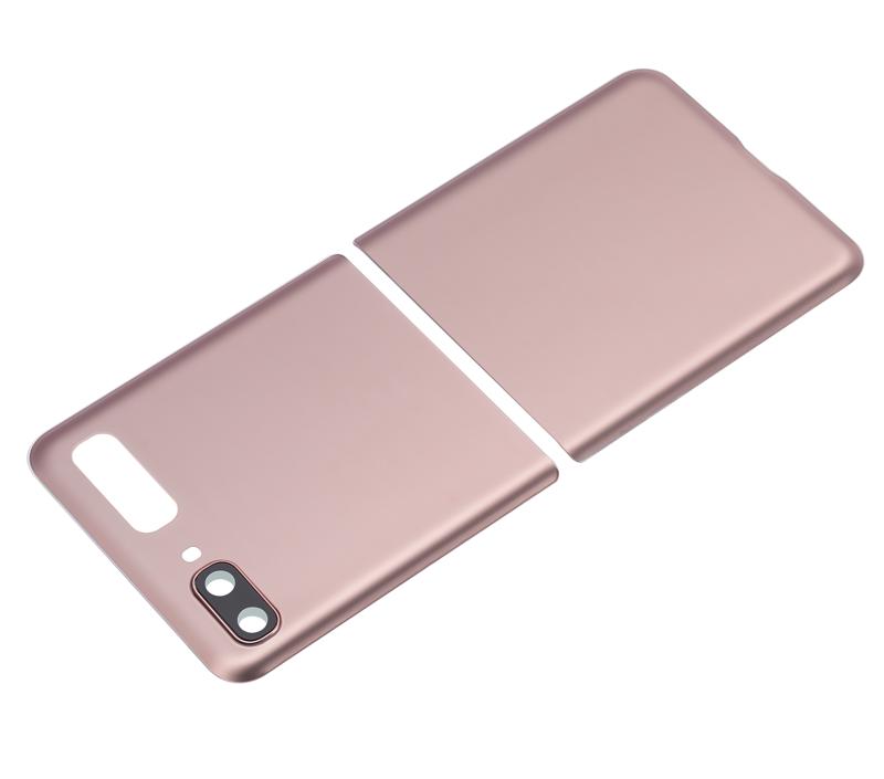 Tapa trasera con lente de camara para Samsung Galaxy Z Flip 5G (F707) (Mystic Bronze)