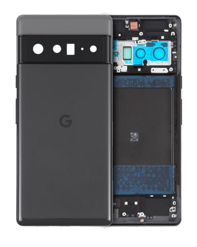 Tapa trasera original para Google Pixel 6 Pro (Stormy Black)