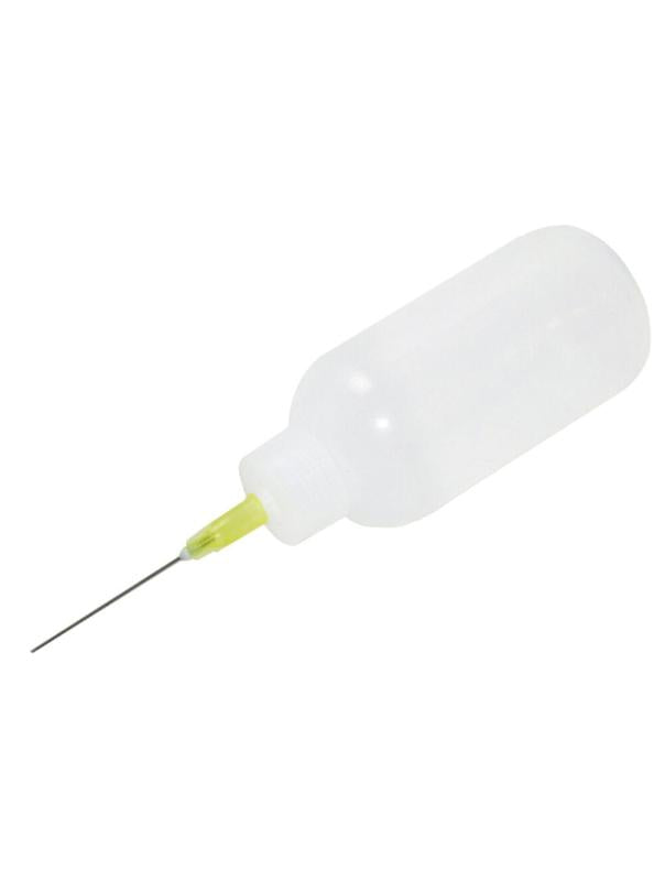 Botella dispensadora de plastico para flux con aguja de precision
