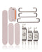 Botones duros (Encendido / Volumen / Switch) para iPhone 15 / 15 Plus (Rosa)