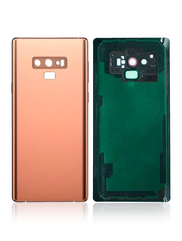 Tapa trasera con lente de camara para Samsung Galaxy Note 9 (Cobre Metalico)