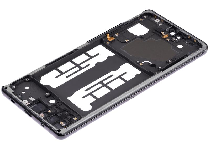 Marco intermedio para Samsung Galaxy A71 5G UW (Prism Crush Black)
