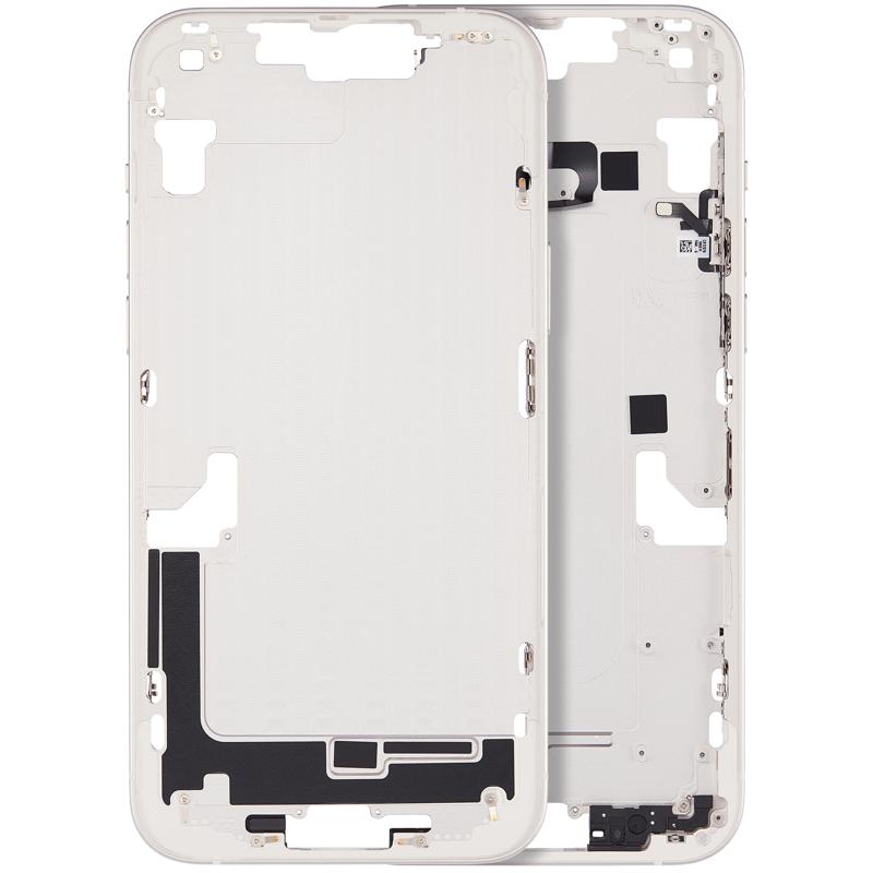 Carcasa media con boton de encendido y volumen para iPhone 14 Plus (Version internacional) (Starlight)
