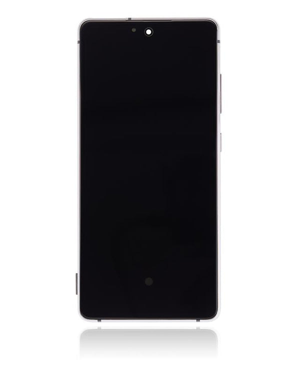 Pantalla OLED con marco para Samsung Galaxy S20 FE 4G / 5G (Blanco Nube)