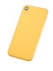 Tapa trasera para iPhone XR con componentes pequeños pre-instalados amarilla