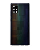 Tapa trasera con lente de camara para Samsung Galaxy A71 5G (A716V / 2020) Negro Prism Bricks original