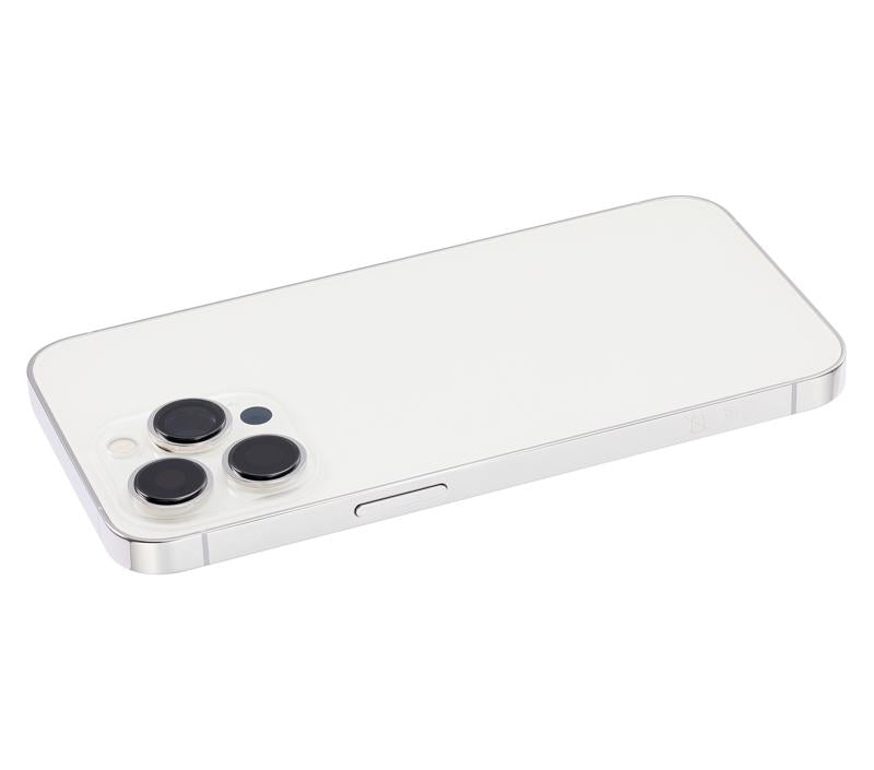 Tapa trasera para iPhone 13 Pro con componentes pequenos pre-instalados (Plata)