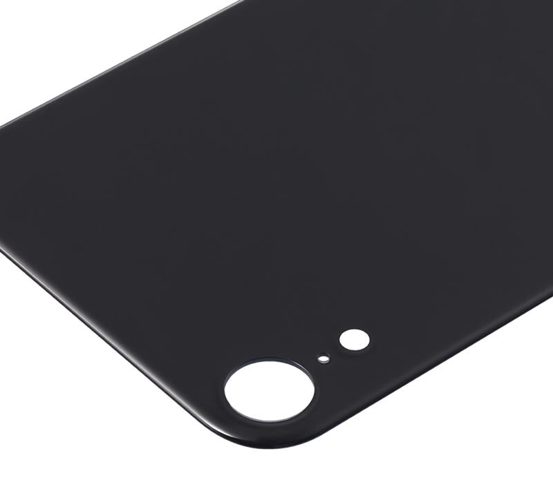 Tapa trasera para iPhone XR con adhesivo 3M (Agujero grande para camara) (Negro)