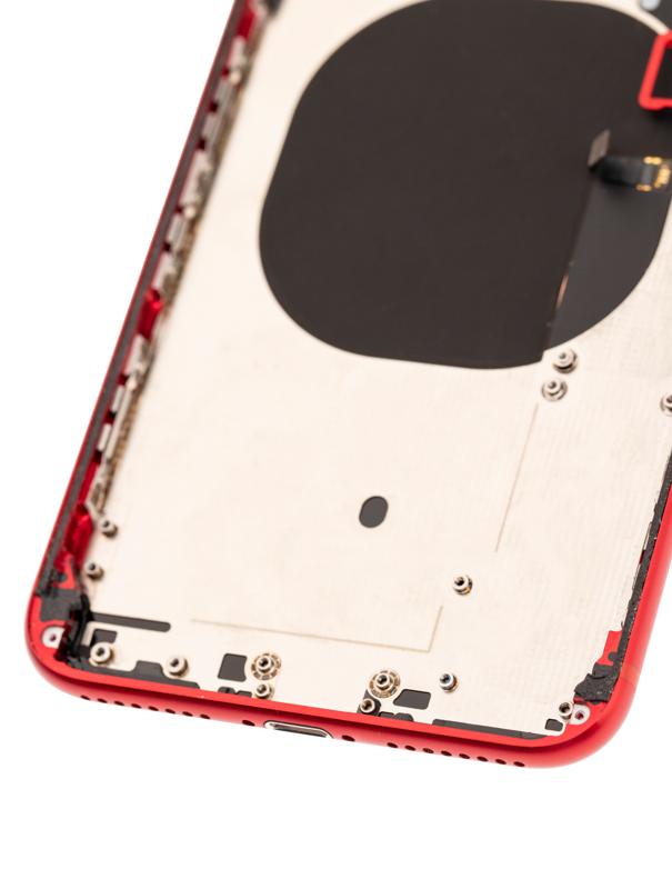 Tapa trasera para iPhone 8 Plus con componentes pequenos preinstalados (Usado Original Grado A) (Rojo)