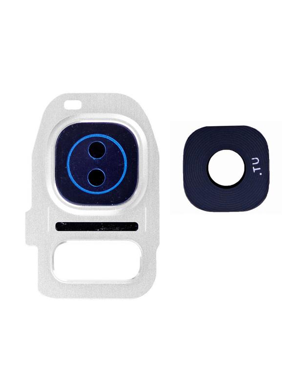 Lente de Camara Trasera para Samsung Galaxy S7 / S7 Edge (Plata)