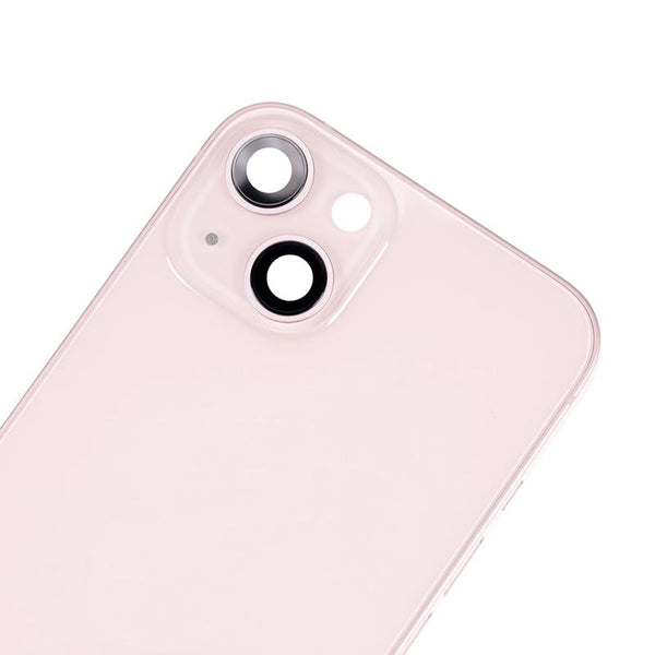 Tapa trasera con componentes pequeños pre-instalados para iPhone 13 (Versión EE. UU.) (Rosa)