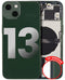 Tapa trasera con componentes pequenos para iPhone 13 (Version US) (Original usada - Grado C) Verde