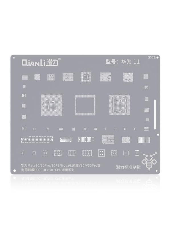 Stencil Bumblebee (QS62) para Huawei Mate 30 / 30 Pro / 30RS / Nova 6 / Honor V30 / V30 Pro (Kirin990) (HI3690) Serie Universal CPU