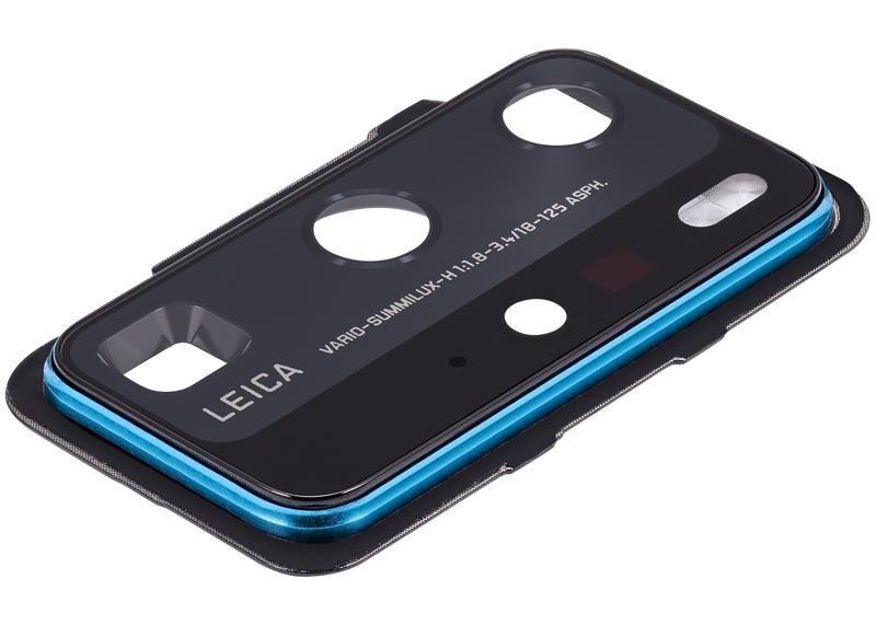 Lente de camara trasera con soporte para Huawei P40 Pro (Azul profundo del mar)