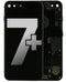 Tapa trasera para iPhone 7 Plus con componentes pequeños pre-instalados (Negro Mate)