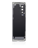 Tapa trasera con lente de camara para Samsung Galaxy Fold 4G (F900) (Negro Cosmos)