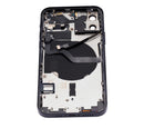 Tapa trasera para iPhone 12 con componentes pequeños pre-instalados (Versión EE.UU.) (Negro)