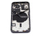 Tapa trasera para iPhone 12 con componentes pequeños pre-instalados (Versión EE.UU.) (Negro)