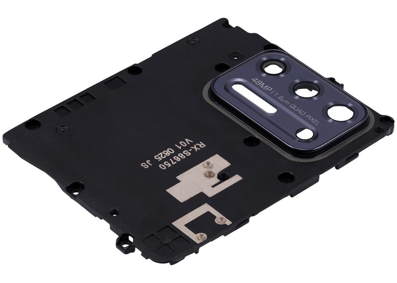 Cubierta de antena con lente de camara trasera para Motorola Moto G Stylus 6.8" (XT2115 / 2021) (Negro Aurora)