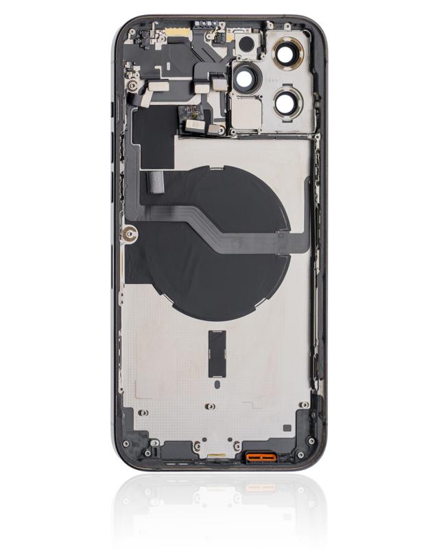 Tapa trasera para iPhone 12 Pro Max con componentes pequenos pre-instalados (Version internacional) (Usada original categoria B) (Azul Pacifico)