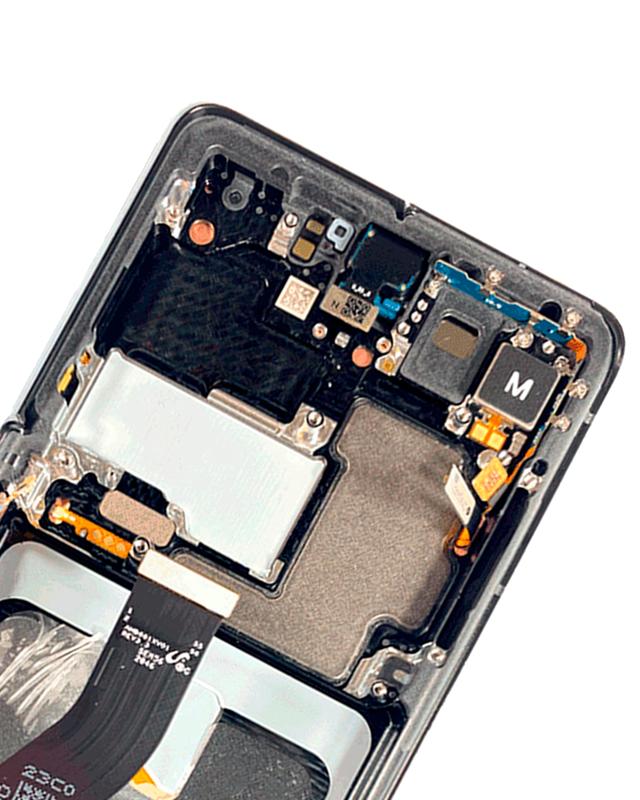 Pantalla OLED con marco para Samsung Galaxy S21 Ultra 5G (Usado original calificacion B/C) (Negro Fantasma)