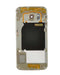 Carcasa media original para Samsung Galaxy S6 Edge (Oro Platino)