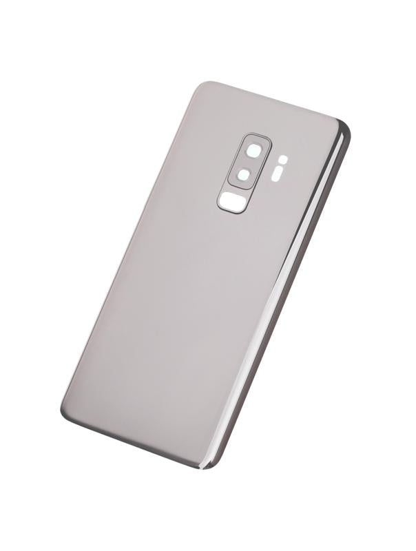 Tapa trasera con lente de camara para Samsung Galaxy S9 Plus (Sin logo) (Gris)